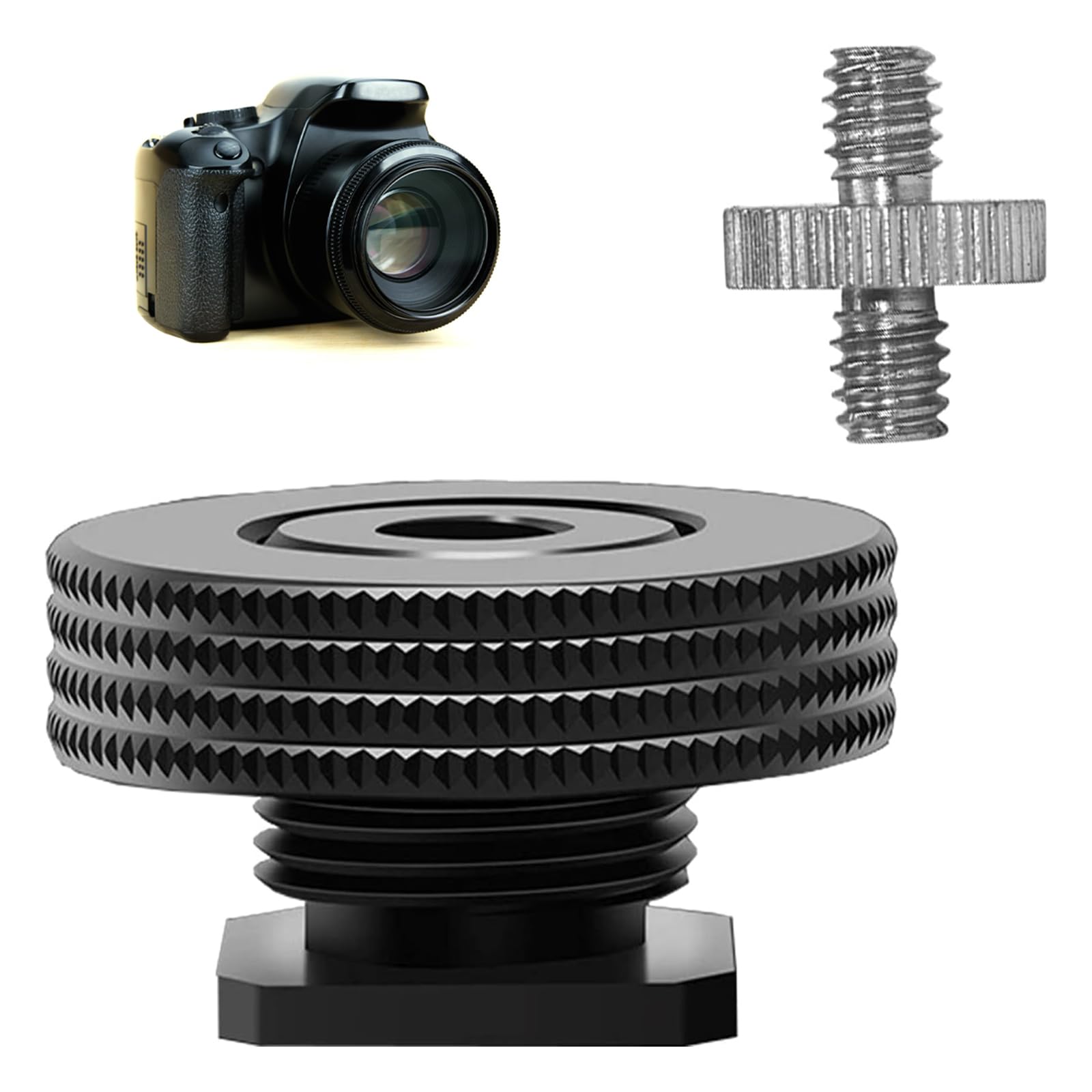 Adapter do butów błyskawicznych - 1/4" adapter żeński do Hot Shoe, gwint statywu do stopki błyskowej