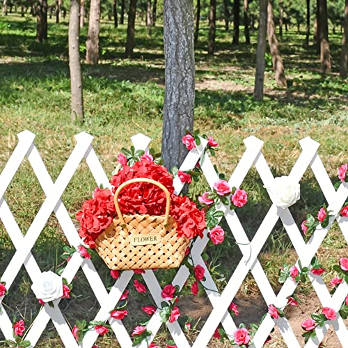 Only Art 10Pcs Red Silk Hydrangea Flower Head With Removable Stems For Mother's Day Home Wedding Party Decorations #TOP5