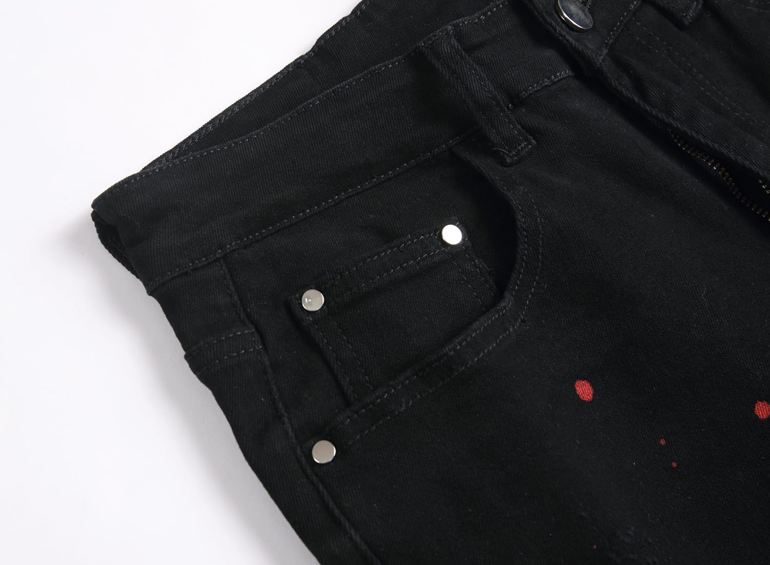 XIMXIMMTIAN Mens Slim Fit Jeans Stretch Ripped Biker Jeans for Men Fashion Straight Comfort Flex Waist Casual Denim Pants - Image 6