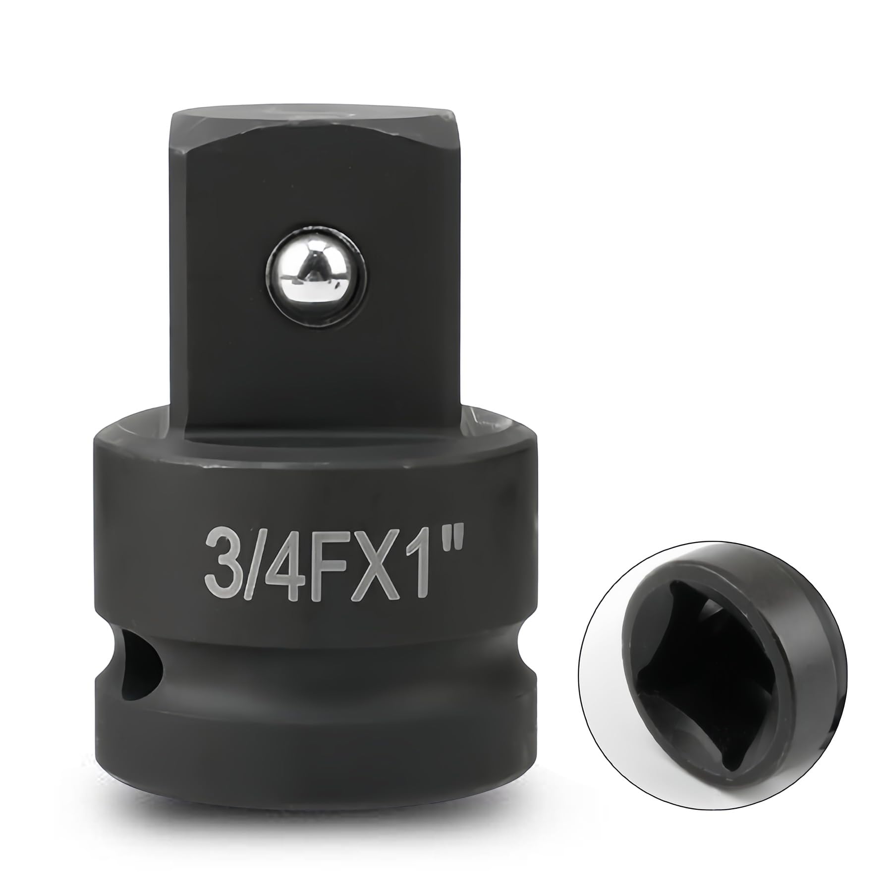 LEPEVNEY 3/4" Drive (Female) x 1" (Male) Impact Socket Adapter, CR-MO Steel, Compatible with Air Impact Wrenches