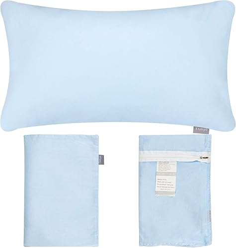 Miniatura 7 de Juego de 4 fundas cuadradas de algodón para cojín, cómodas, decorativas y de color liso (solo funda, sin relleno)