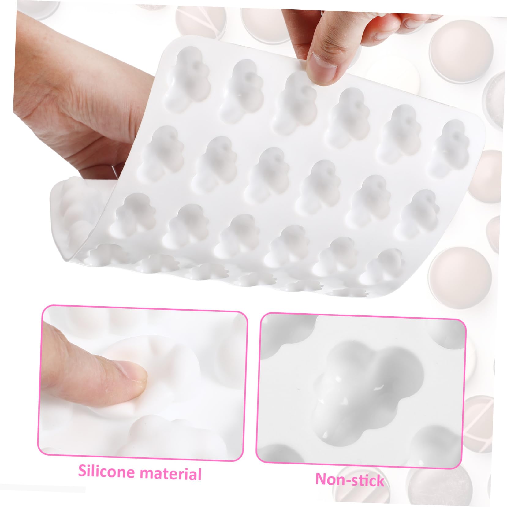 TOPBATHY 5 Pz Stampo in silicone nuvola frutta stampini gommosi in silicone accessori cucina accessori per cucina bistecchiera antiaderente gelatina stampo per caramelle per uso domestico