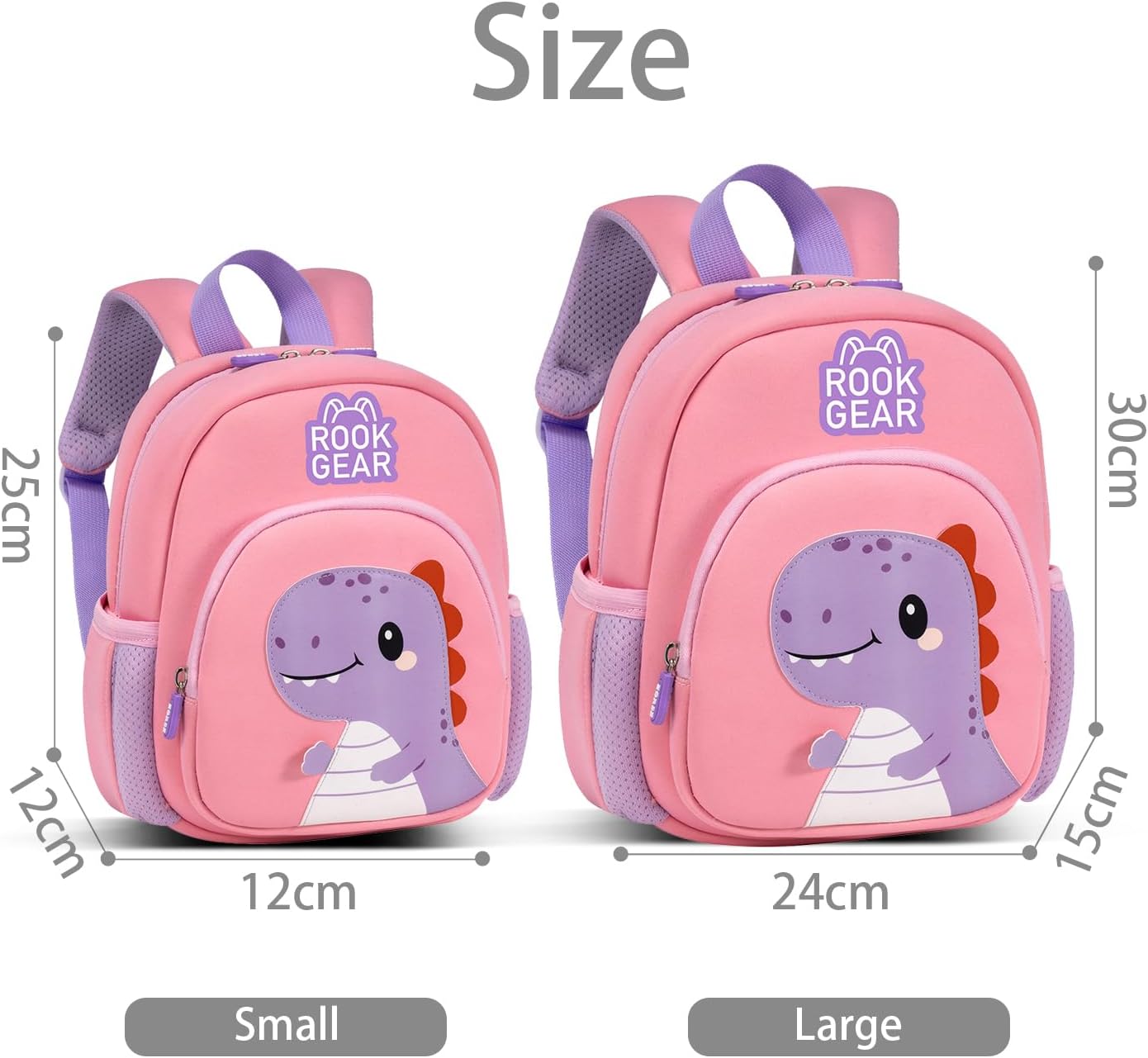 Kids Dinosaur Backpack Lightweight SBR Preschool Bag for Toddlers | Lightweight breathable SBR, water-resistant, padded straps, cute dinosaur, easy-clean, ideal for preschool toddlers