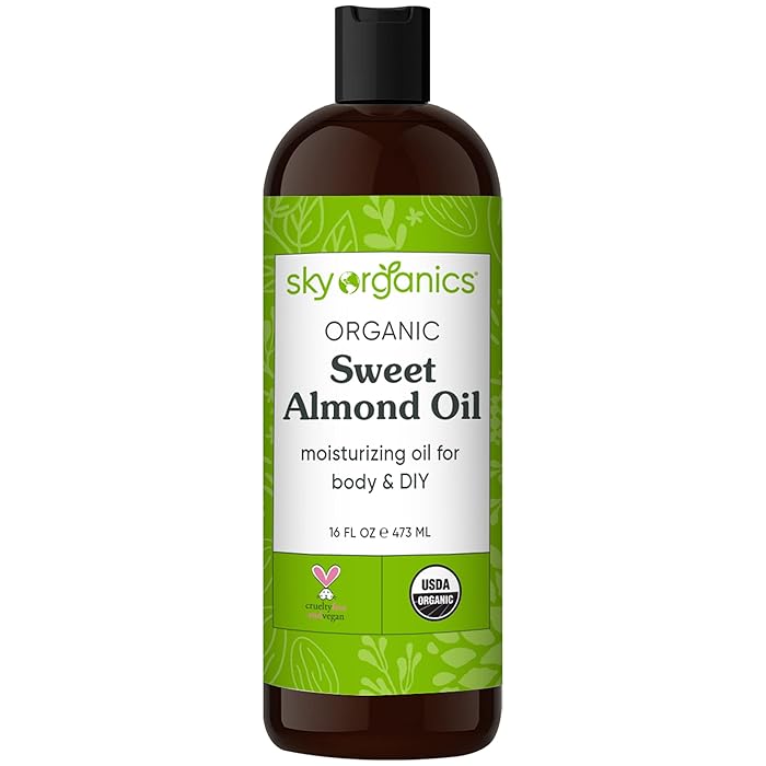 Buy Sky Organics Organic Sweet Almond Oil for Body 100 Pure & Cold