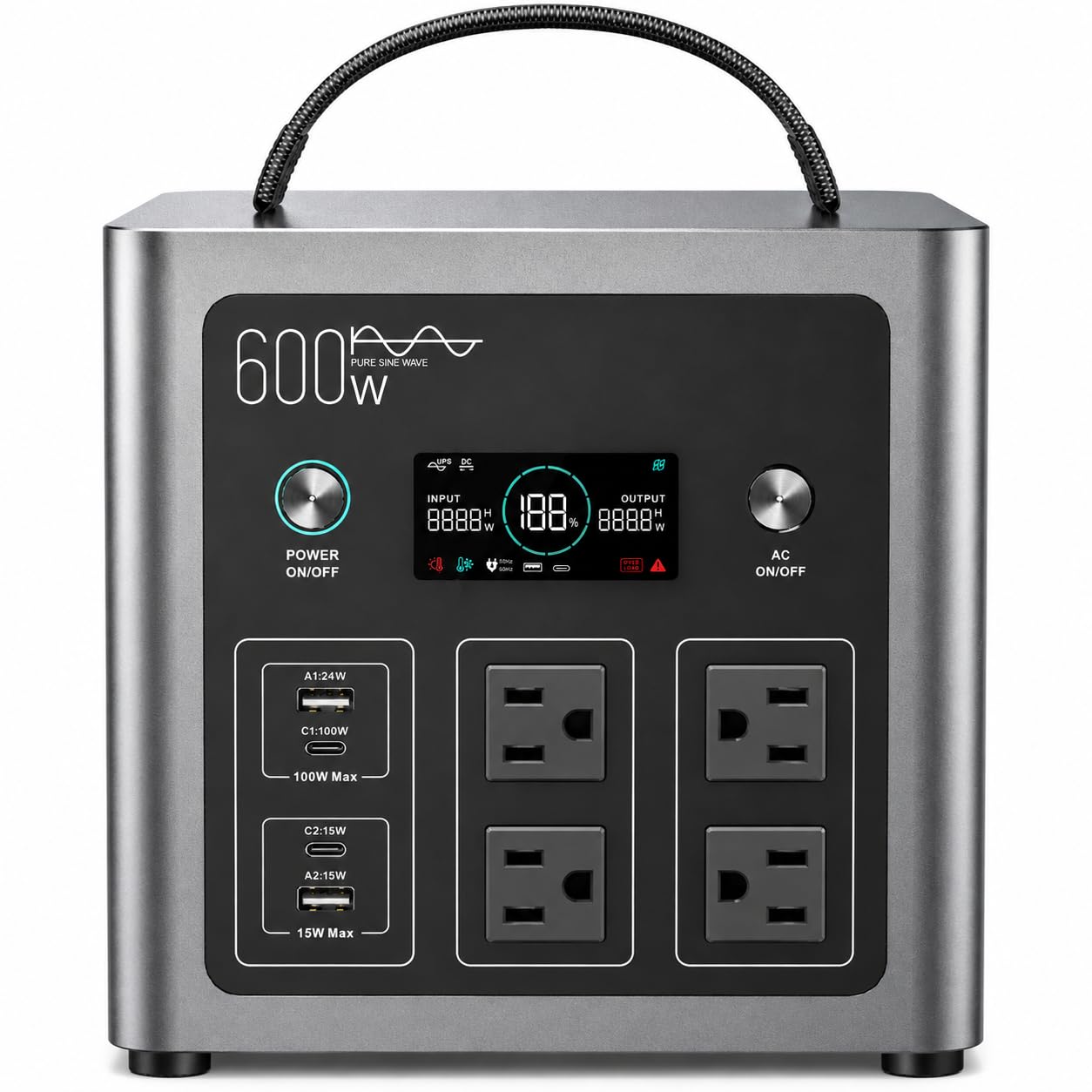 Amazon.co.jp: LIBRIDS ポータブル電源 600W (瞬間最大1200W) 640Wh