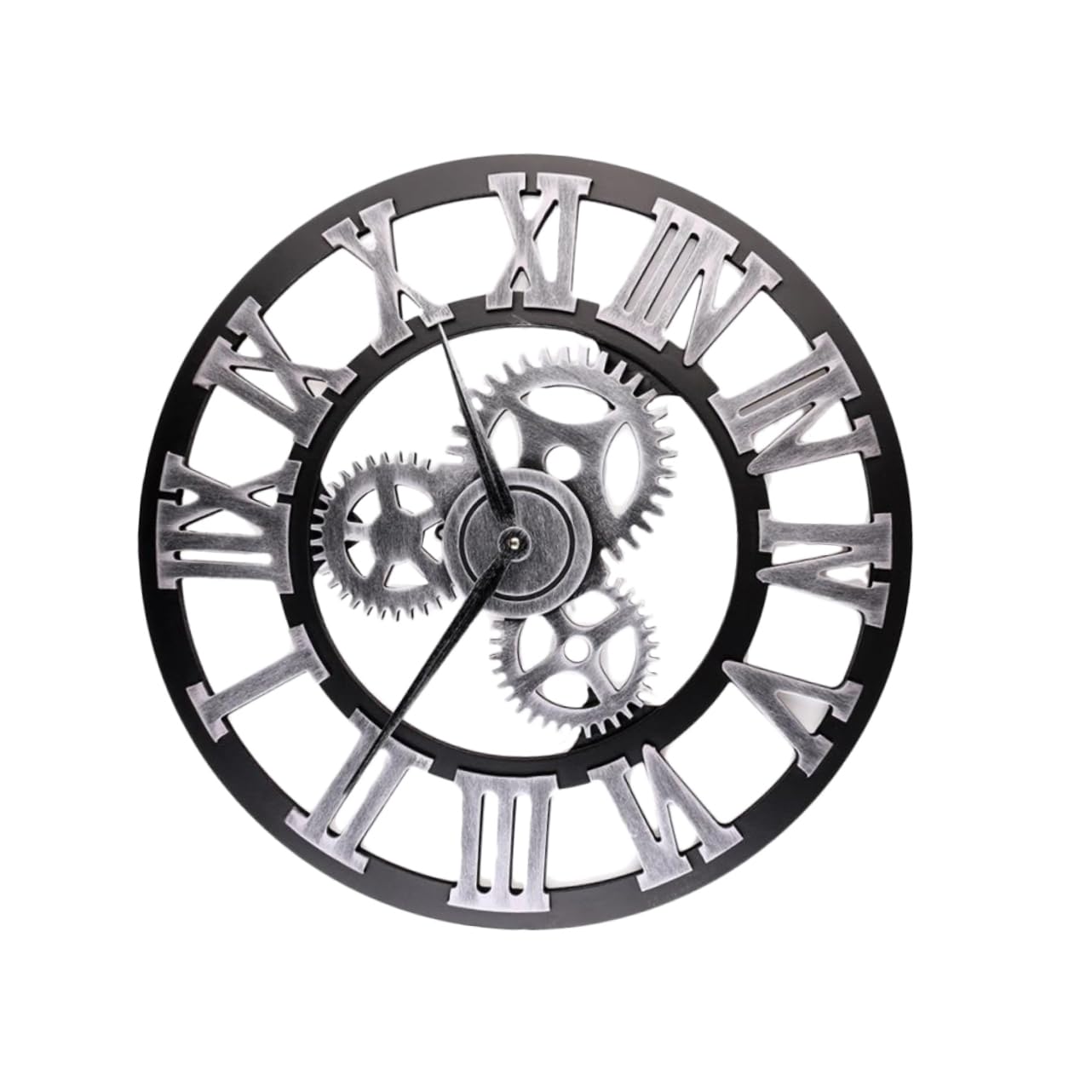 Cabilock Reloj de Pared Decorativo de Estilo Industrial Reloj de Pared Creativo para Colgar Dormitorio Salon sin Batería Retro