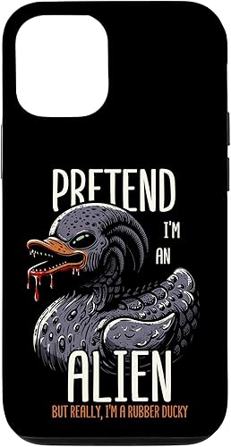 Funda para iPhone 14 Pro Alien Rubber Duck Extraterrestre Duckie UFO Duckling
