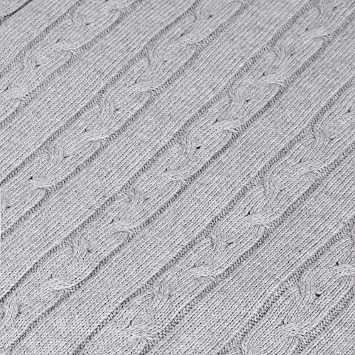 Amazon Essentials 1/4 Zip Sweater Casual Cable Knit Long Sleeve Pullover Sweater For Boys Gray 10-12Y #TOP4