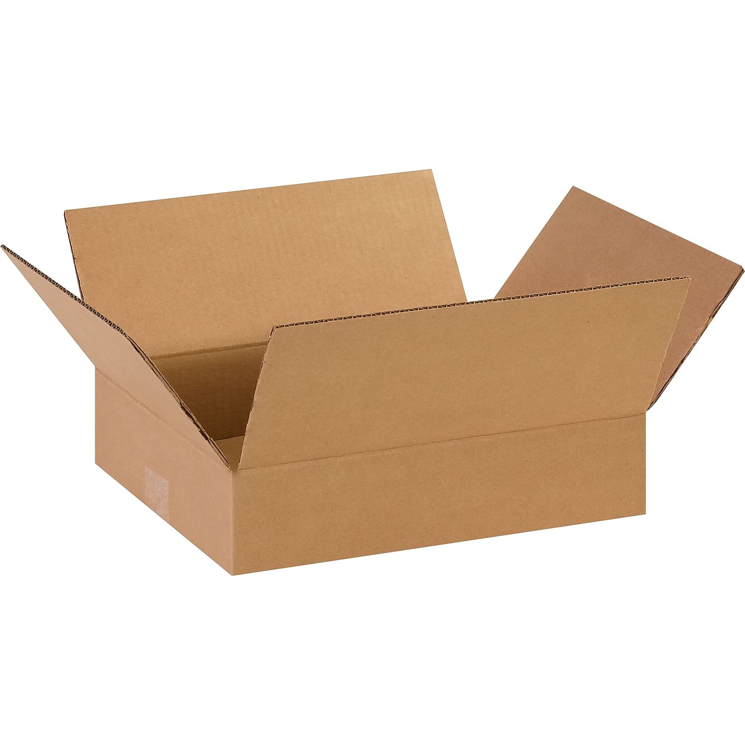 Box Partners 14113 14 in. x 11 in. x 3 in. Flat Corrugated Boxes- 25