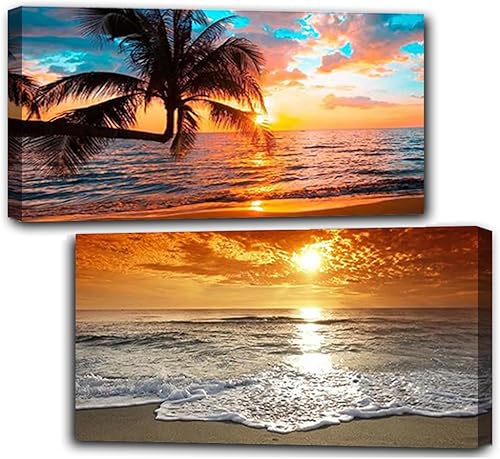 OFRKE Paquete de 2 pinturas artísticas de diamantes 5D, kits de pintura de diamantes de Navidad grandes para adultos, arte y manualidades con