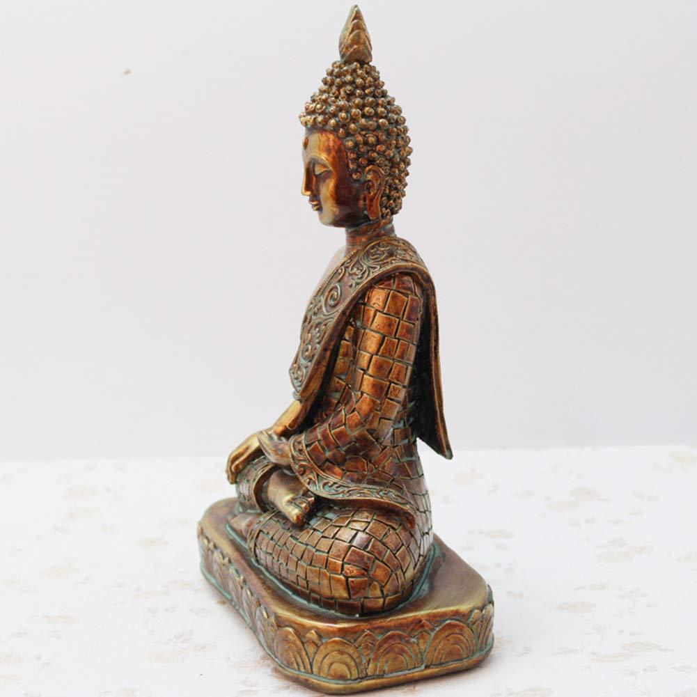Budda statuetka ozdoby medytacja siedząca poza Indie joga figurka rzeźby medytacja wewnątrz dekoracja domu na zewnątrz ogród, A