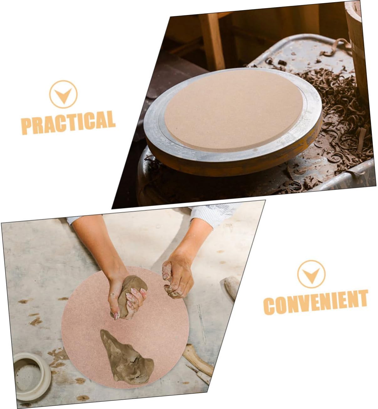 DIYEAH 5pcs Pottery Wheel Bats for Sculpting Density Boards for Clay Work Balanced Bat Set for Pottery Crafting and Drying