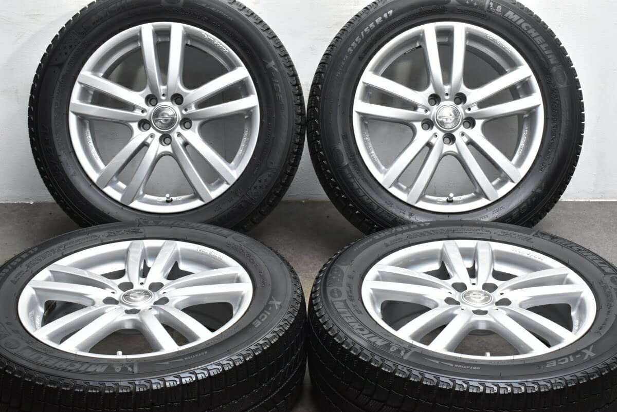 Amazon | 中古 スタッドレスタイヤホイール 4本セット 17インチ 7J +50 