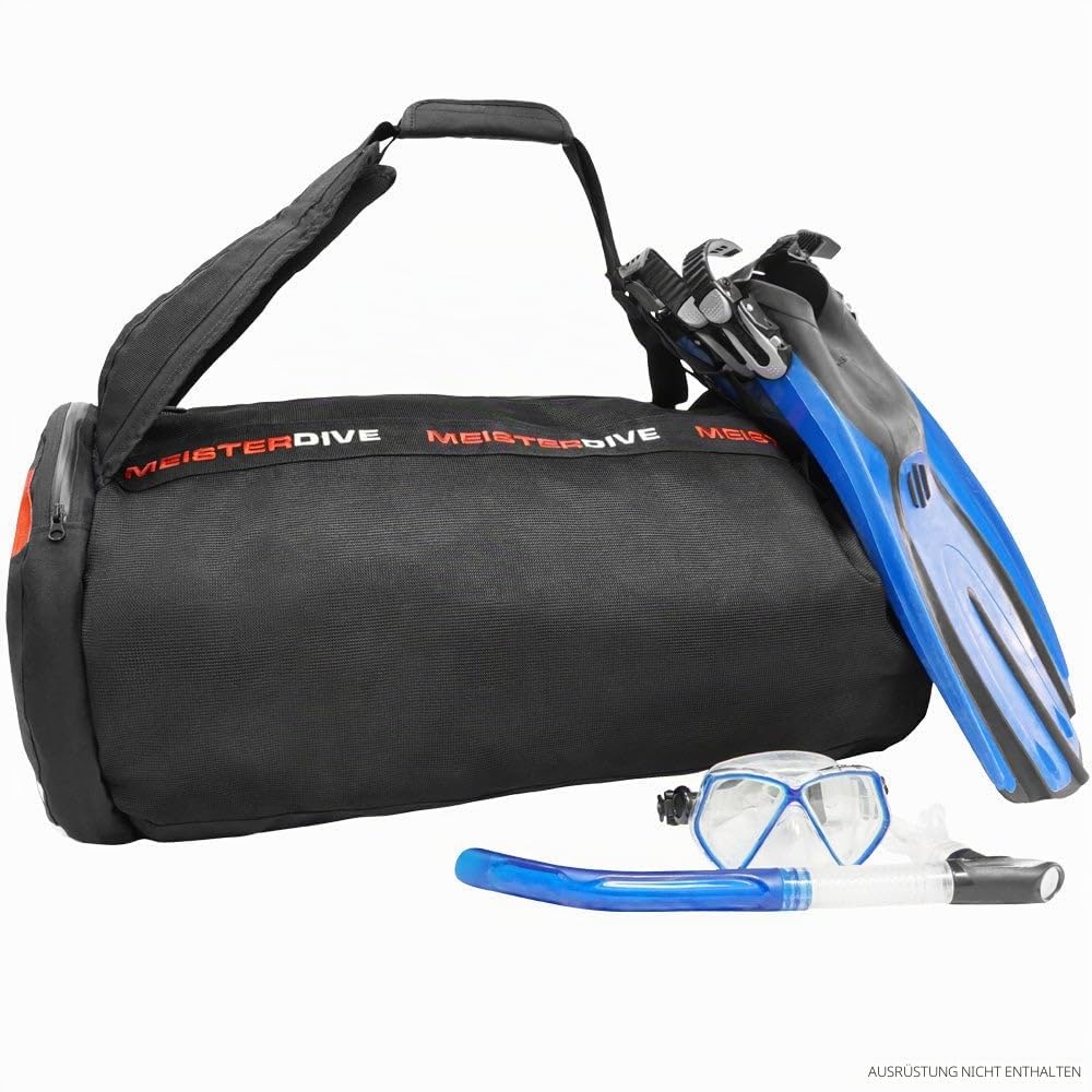Meister Mesh Duffel Rucksack Tauchtasche w/Dry Pocket für Tauchen & Schnorcheln