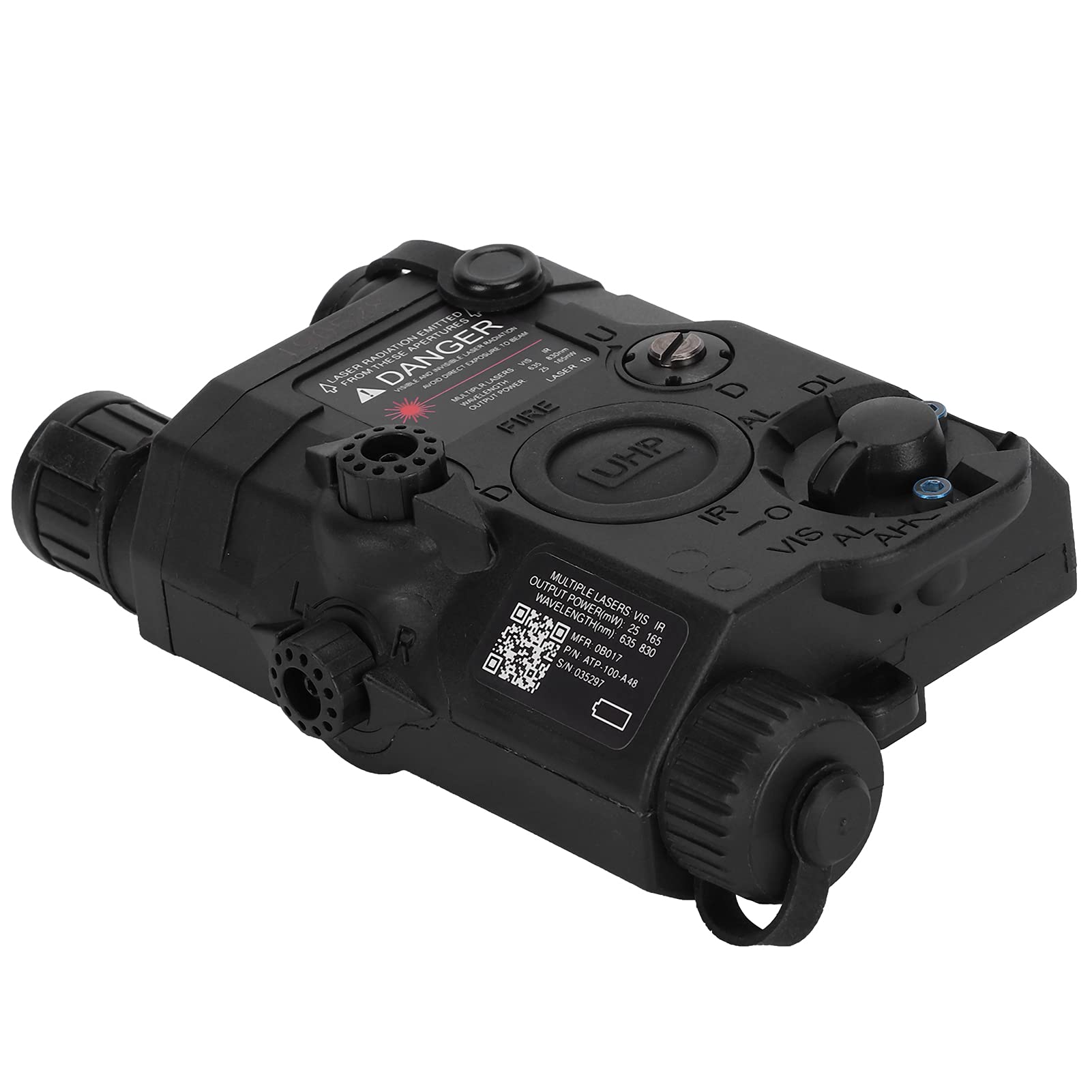 Boîtier de Batterie Airsoft, Version UHP Sans Fonction Modèle Factice Boîtier de Batterie D'arme pour Collectionneurs et Joueurs de Simulation de (Noir)