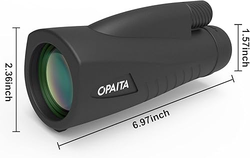 Miniatura 7 de Opaita Telescopio monocular de 12 x 55 para adultos telescopio monocular de alta potencia con bolsa de transporte correa de mano monoculares de