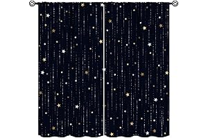 Night Starry Sky, Fantasy Galaxy Universe Curtains
