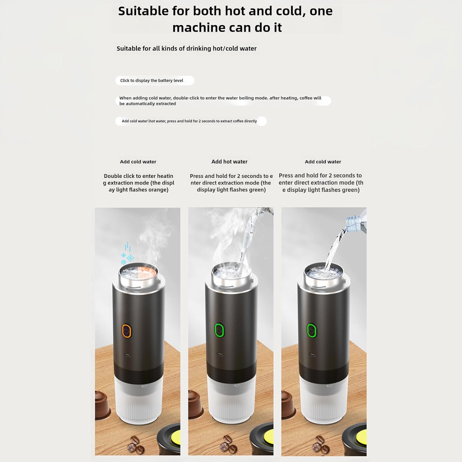 DaMohony Espresso Coffee Machine 3 In1 Small Portable Electric Coffee Maker for Home Travel Camping 5 61KYV4kV0fL. AC SL1500