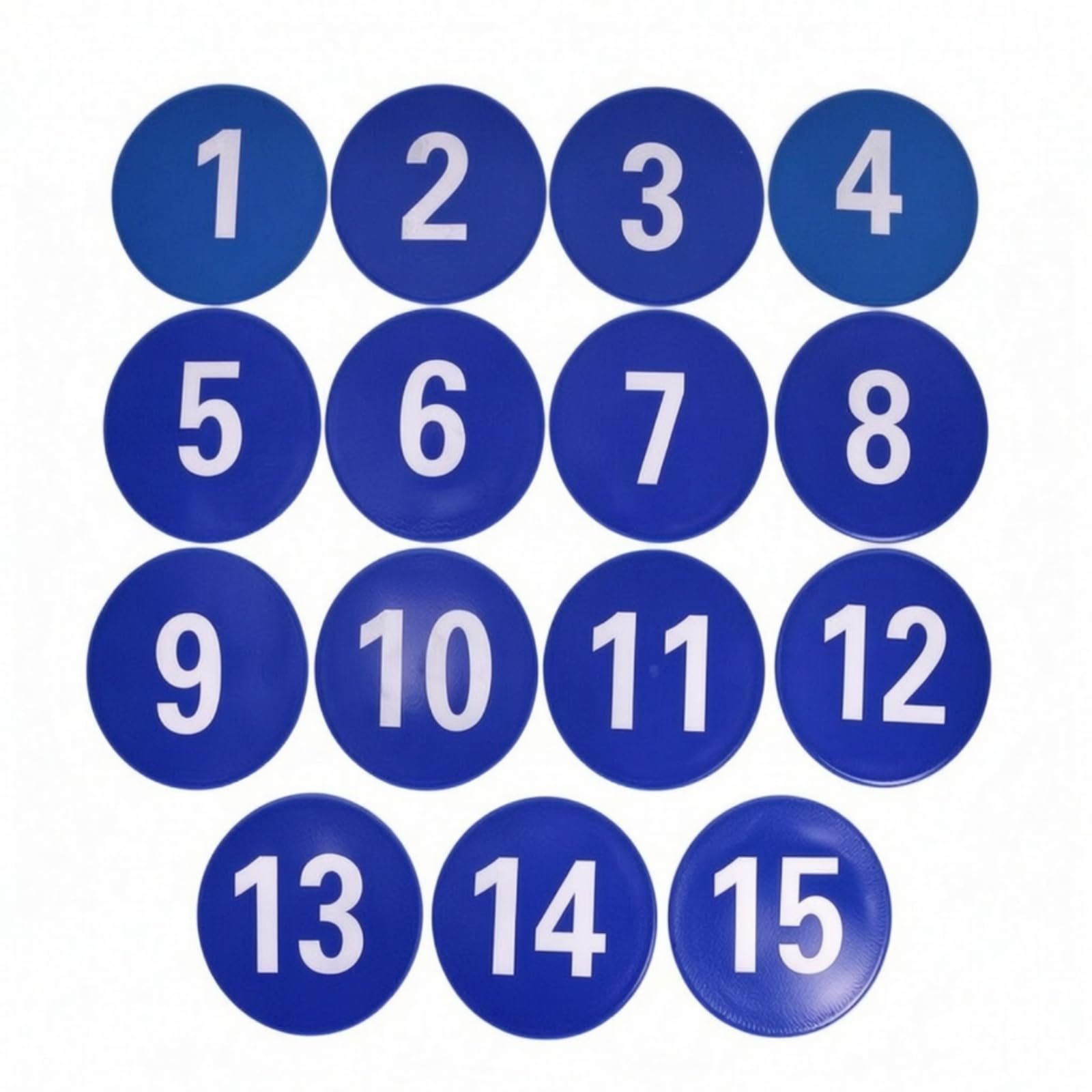 15 Pezzi Dischi Segnaposto Bambini Allenamento Agilità Coordinazione PVC Antiscivolo Resistenti al Calpestio con Stampa Nitida Adatti per Palestra, color to 4