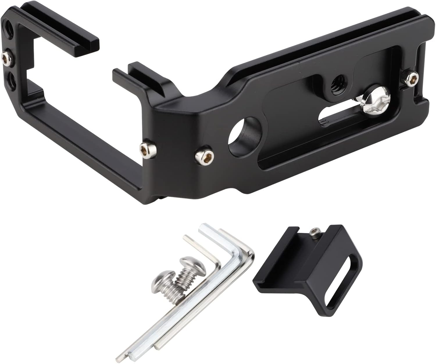 Leftfoto A7M4 DSLR Camera L-Bracket,A7S3 L Plate Quick Release Plate for Sony A1/A7S3,Metal Hand Grip Compatible Arca/RRS - Image 2