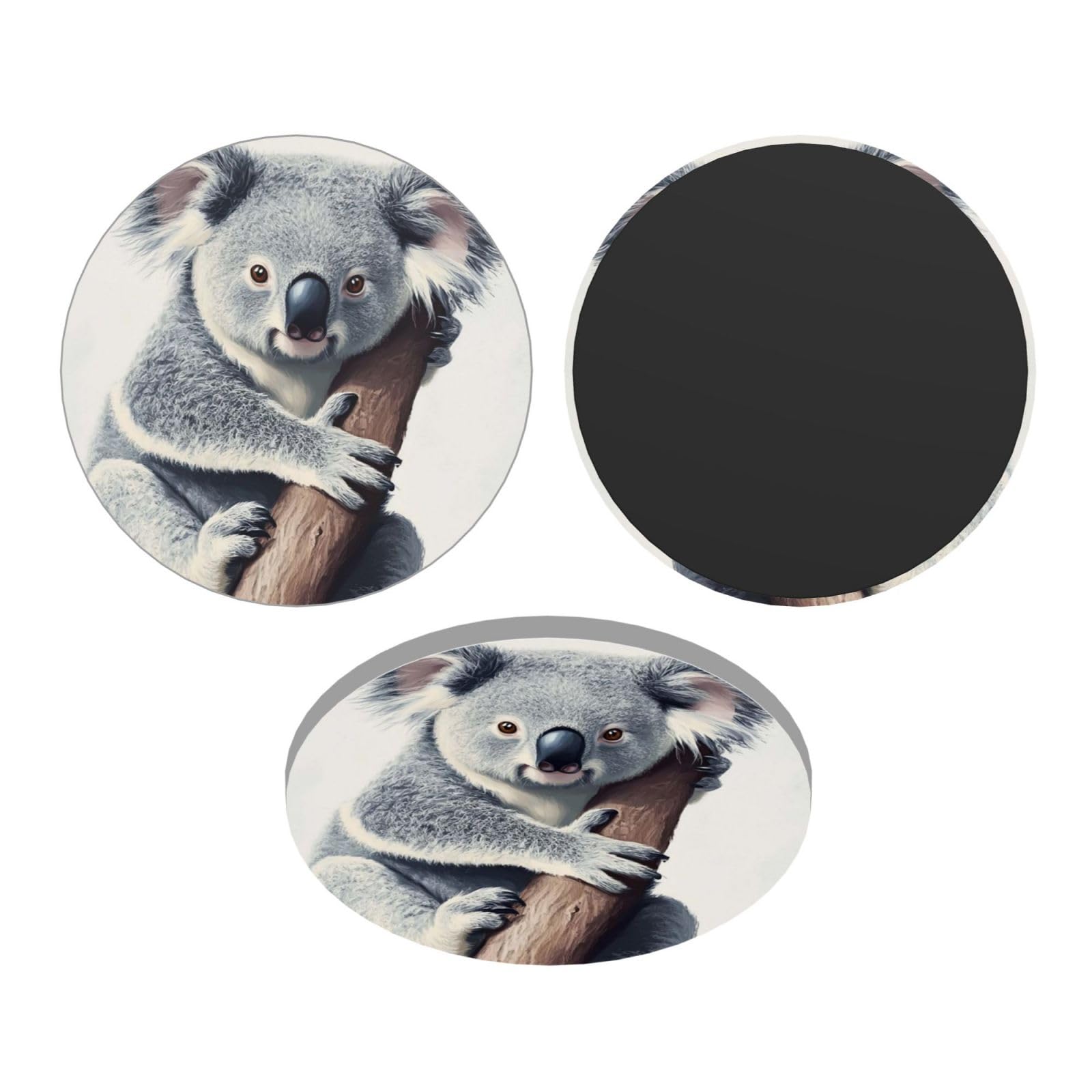 Mxzerfkgla Round Shape Fridge Magnets Waterproof Heavy Duty Small Magnets For Fridge Koala And Butterfly Refrigerator Magnets Mini Acrylic Cute Decorative Magnets For Crafts Home Kitchen Office Whiteboard Decor