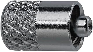 Male Luer Lock Blank, Plated Brass, Silver