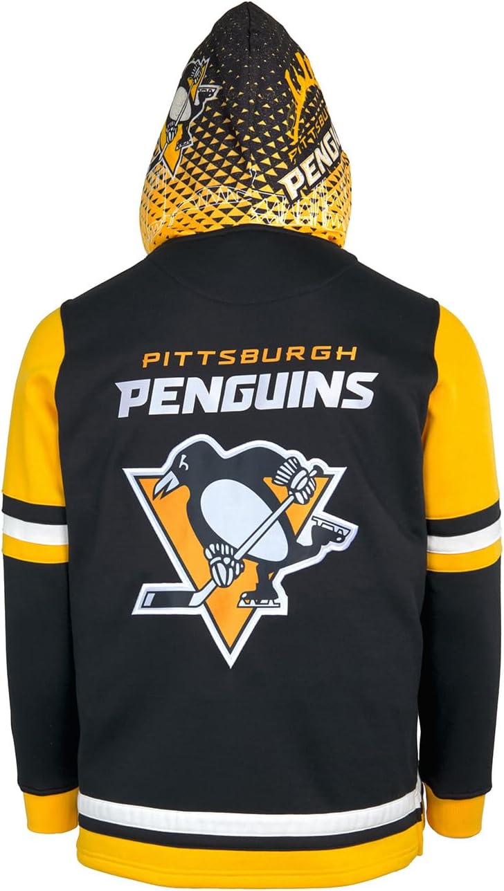 NHL unisex-adult Pittsburgh Penguins Lace Up Hoodie - Image 6