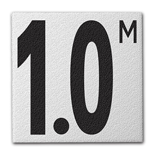 Ceramic Swimming Pool Deck Depth Marker 