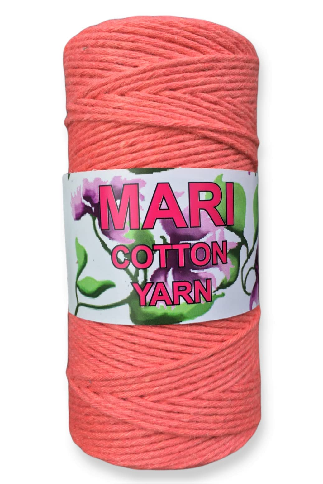 MARI - Recycled Cotton Crochet Yarn - Medium Thicker - Light Orange - 100 Grams - 125 Metres.