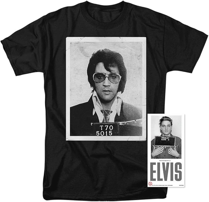 elvis army mugshot t shirt