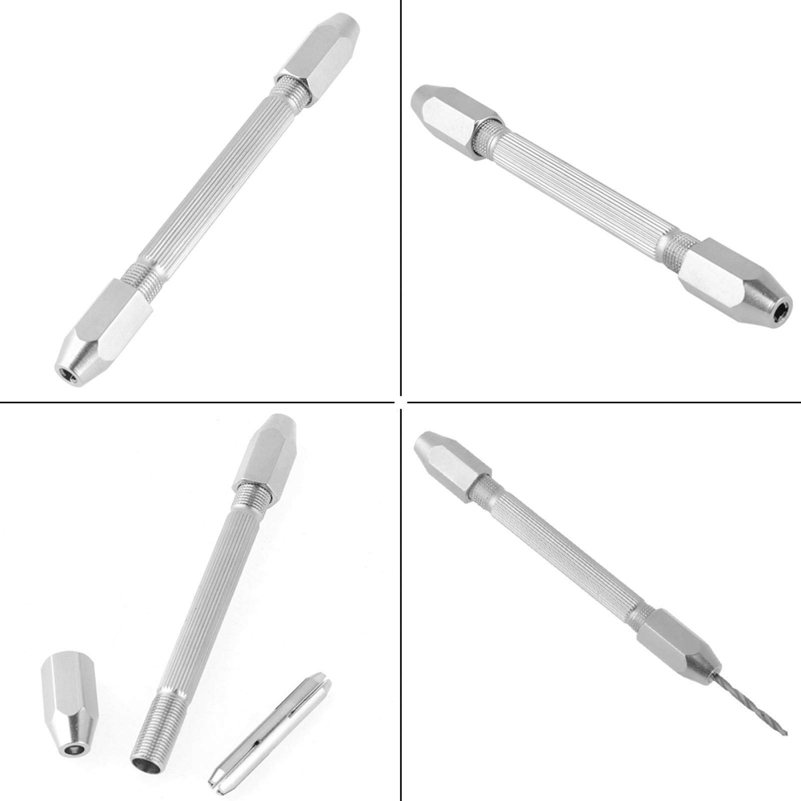 Morsa a Spillo Mandrino Pin Bit Double End Mini Morsa Set 10 Pezzi Micro Punta Trapano Riparazione Orologi Gioielli