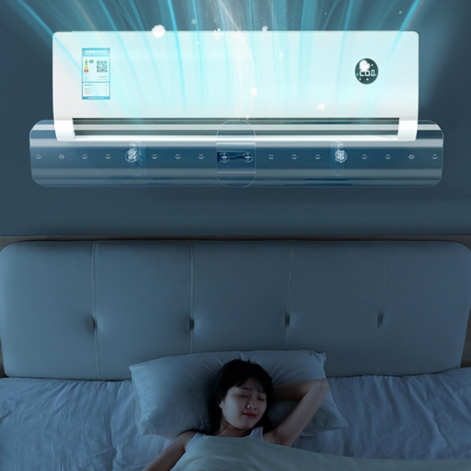 Deflettore Climatizzatore Finestra | Deflettore Aria Condizionata - Protegge Rimotabile Parete Per Calore Soggiorno Camera Casa | Split AC Deflettore Parete Presa D'Aria Baffle Per Adulti Anziani Raffreddamento Riscaldamento Ufficio Hotel Sala Soggiorno