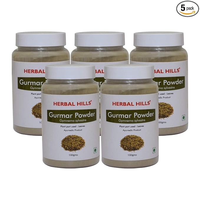 Herbal Hills Gurmar Powder For Diabetes - Pack of 5