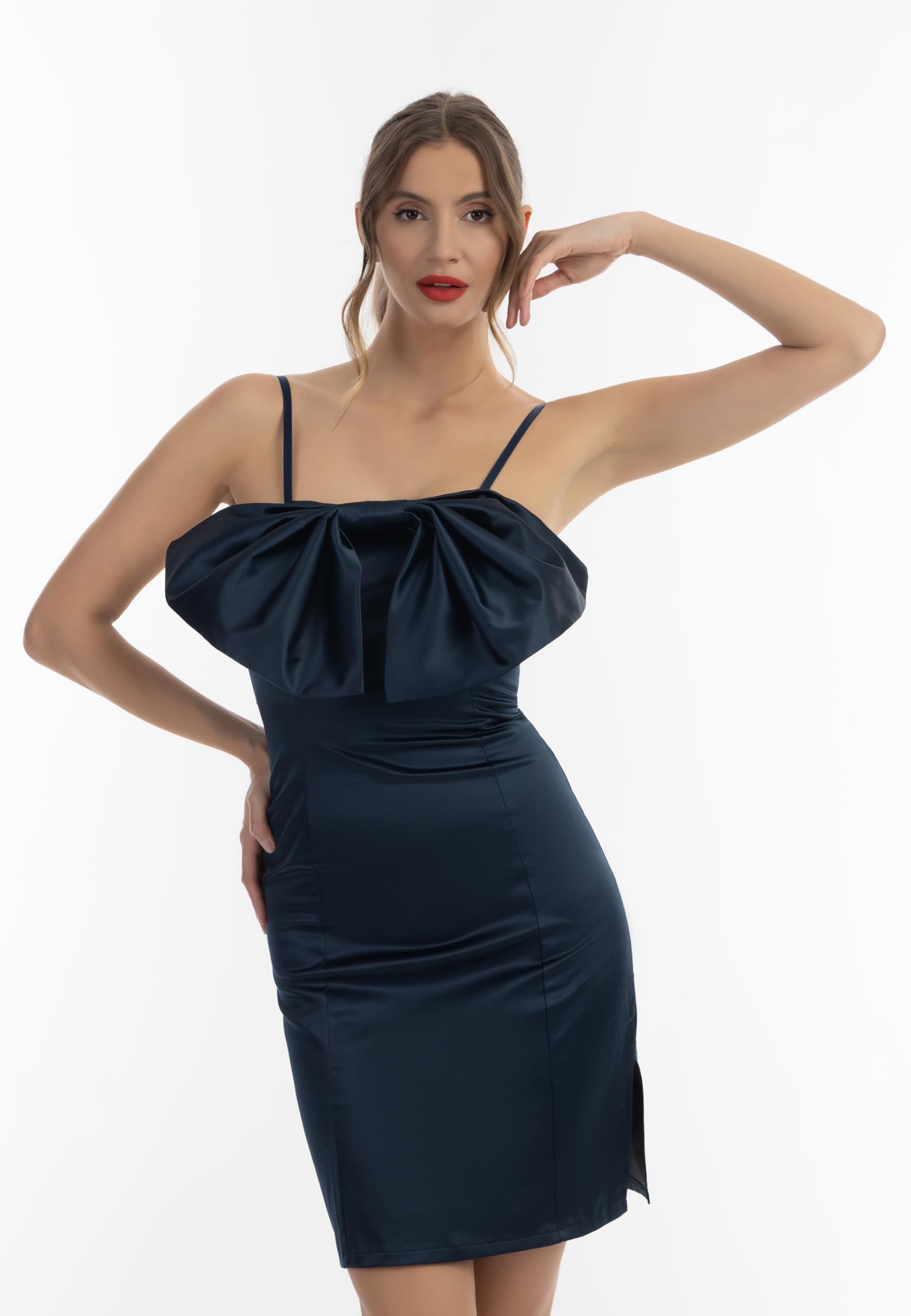 faina Damskie majtki mini 19227028, granatowe, S, morski, S