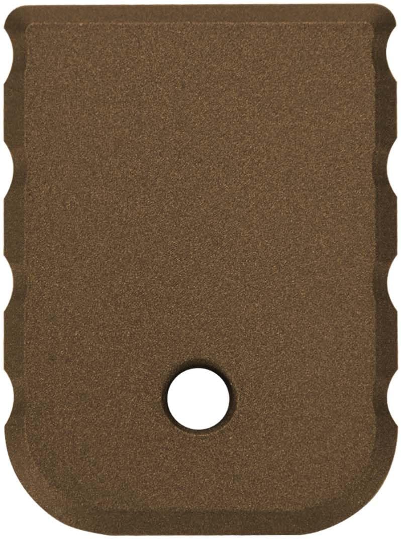 NDZ Performance Magazine Floor Plate for Glock Gen 1-4 9mm – Heavyweight Brass, Aspis Cut Design – Fits G17 G19 G19X G22 G23 G34 G45 – Multiple Cerakote Finishes Available