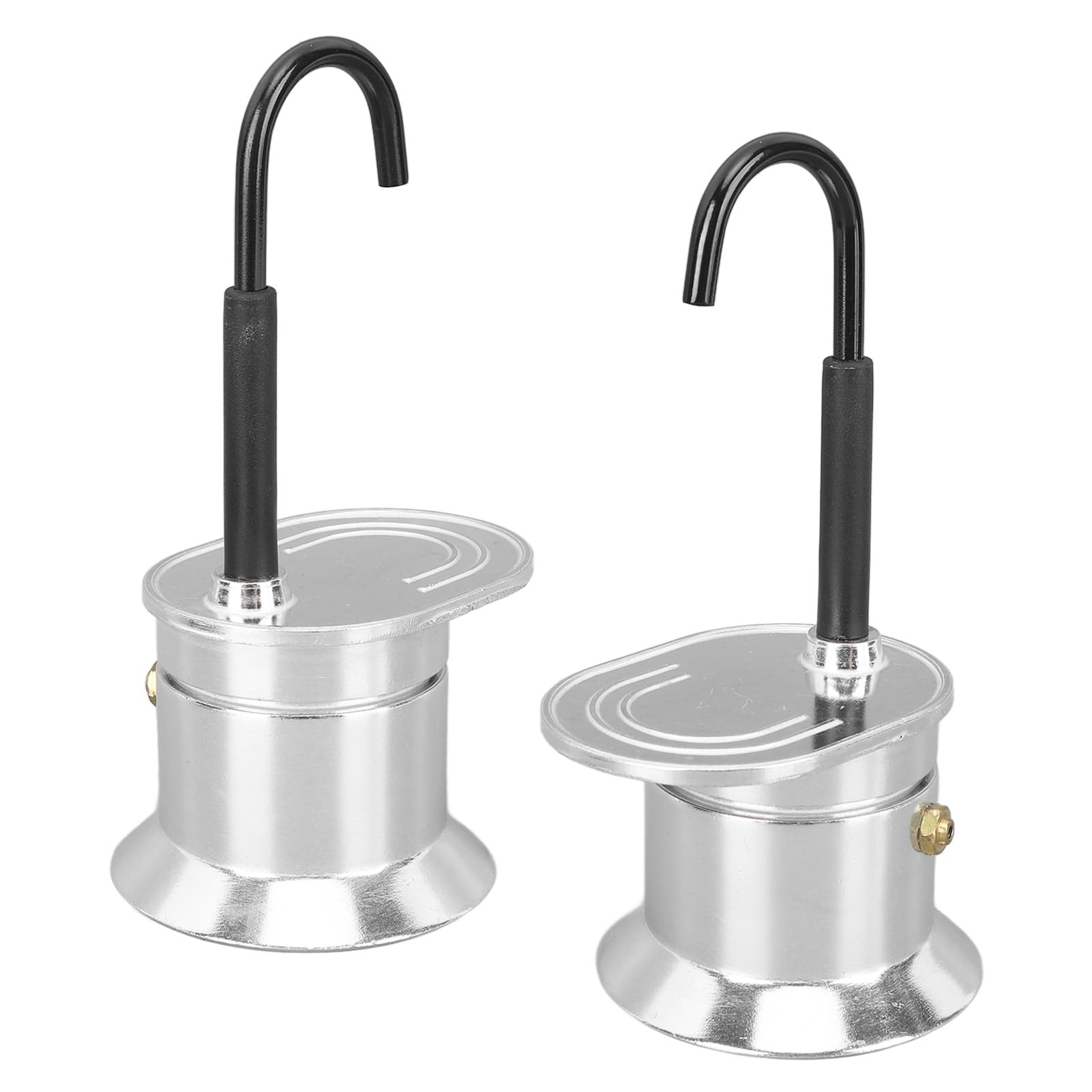 Caffettiera italiana a becco singolo 1 tazza 50 ml in lega di alluminio per piano cottura esterni