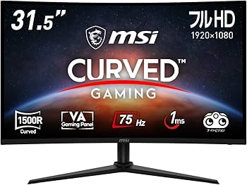 Amazon.co.jp: MSI 湾曲ゲーミングモニター G323CV 31.5インチ/フルHD