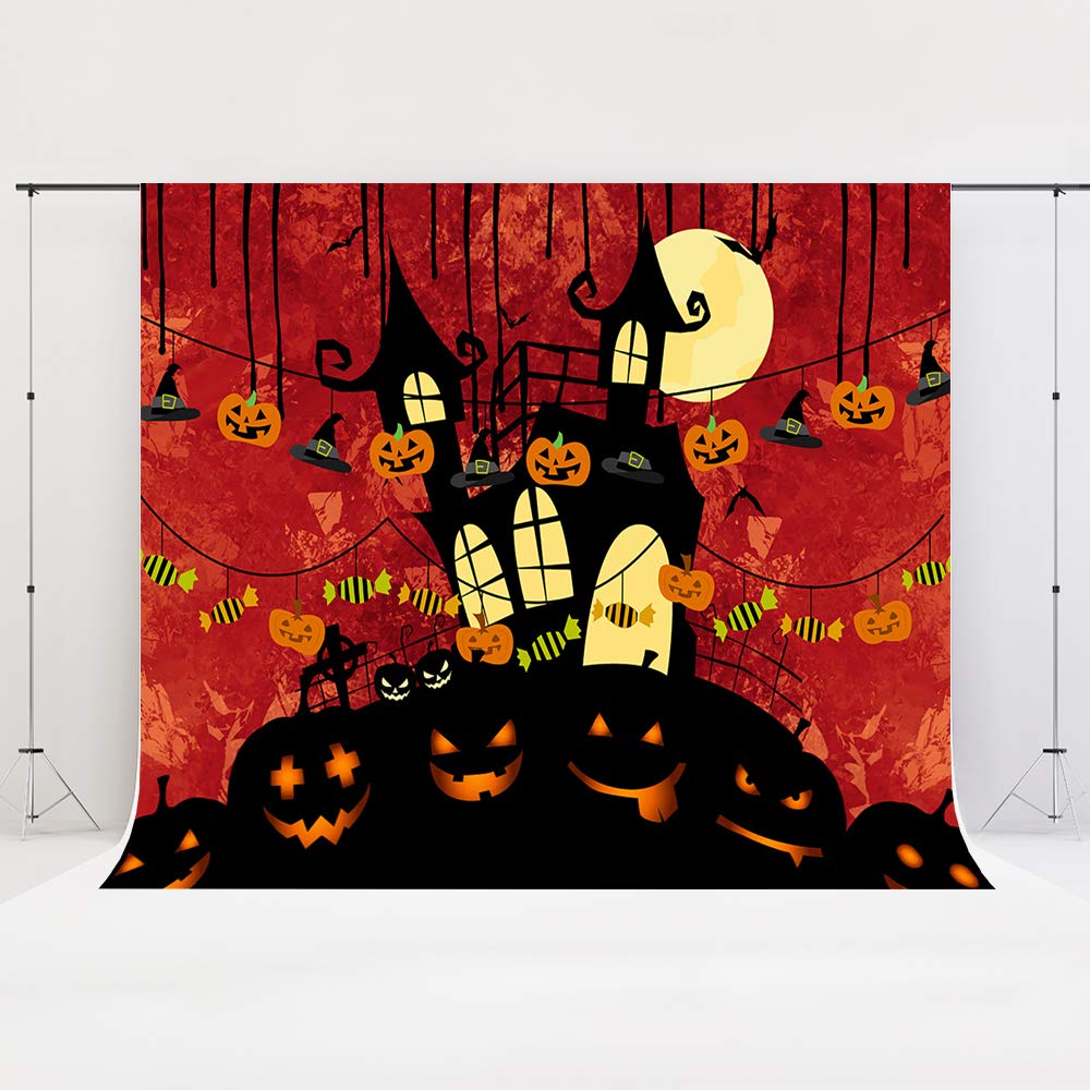 Amazon.co.jp: Kate 2.2x1.5m ハロウィン 背景布 カボチャ背景