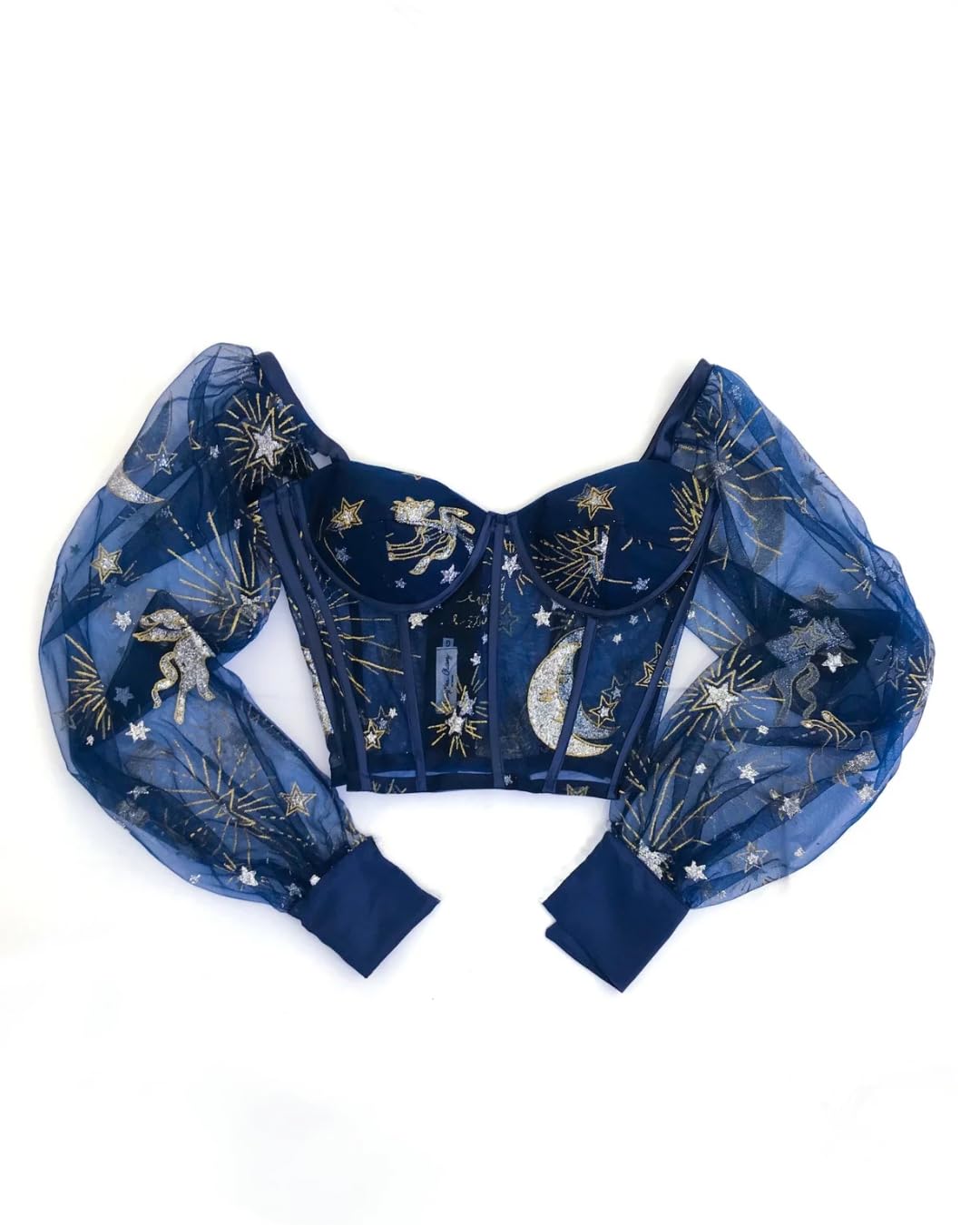 Constellations Bustier Elegant Handcrafted Corset Top