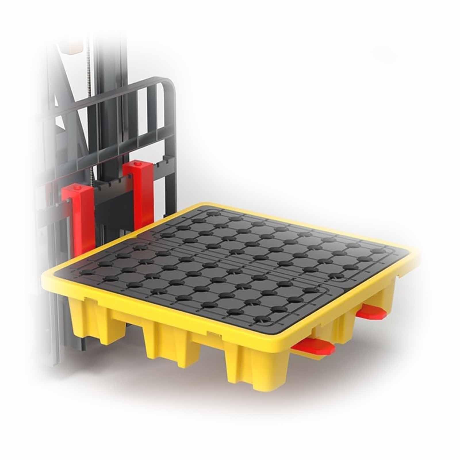JKJZSALJ Oil Spill Containment Tray - Leakproof Spill-Proof Pallet For Used Oil Drums & Lab Use - Detachable Shipping Platform,72x72x16cm