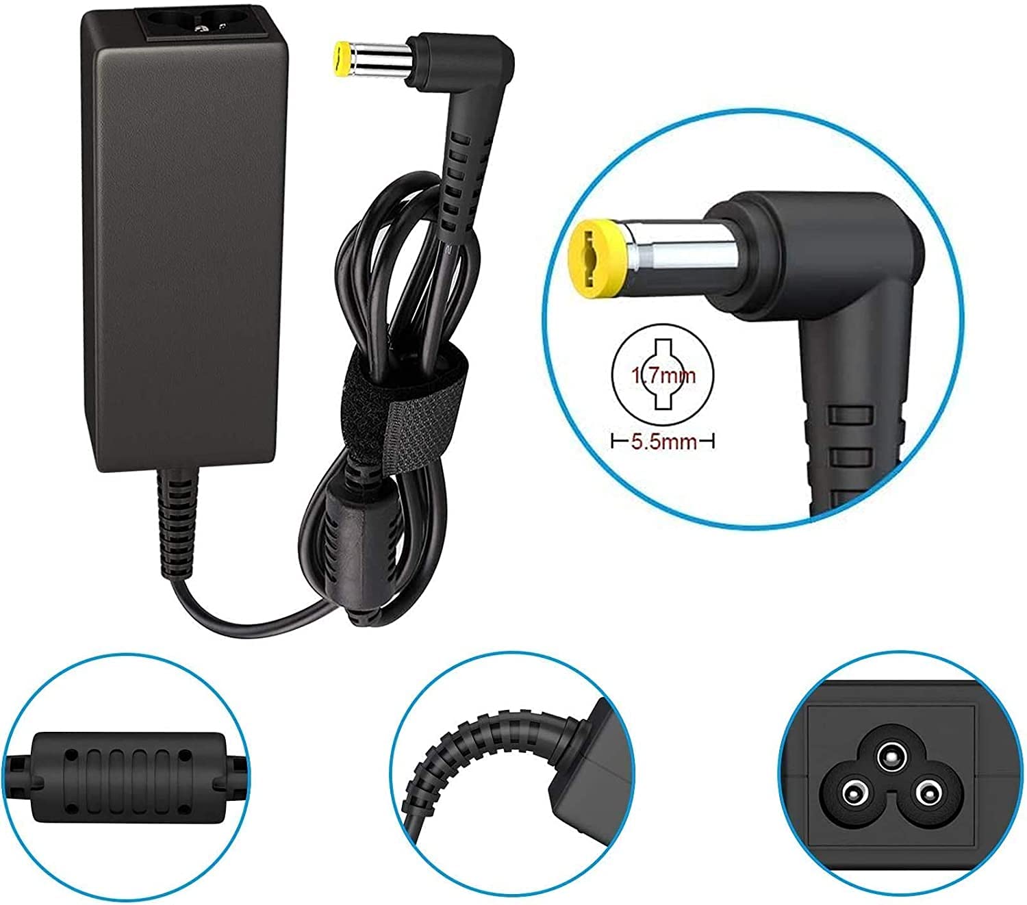 Adattatore CA 19V 3.42A 65W 3.0x1.0mm per ACER Swift3