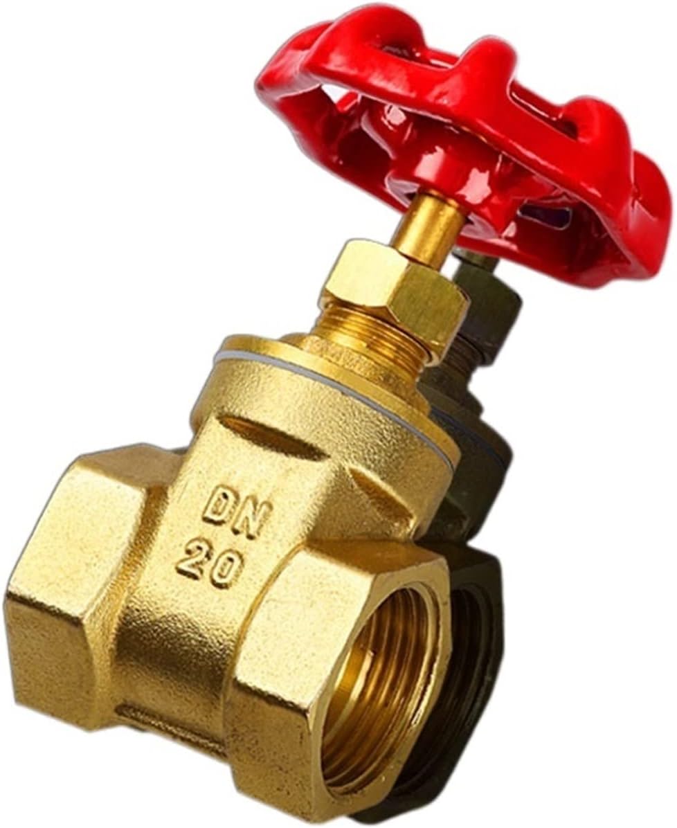 1/2 Quot; 3/4 Quot; 1 Quot;Copper Gate Valves DN15 DN20 DN25 Water Valve Switch Valve Internal Thread Irrigation Valve Adapter 1Pcs(G1 DN25)