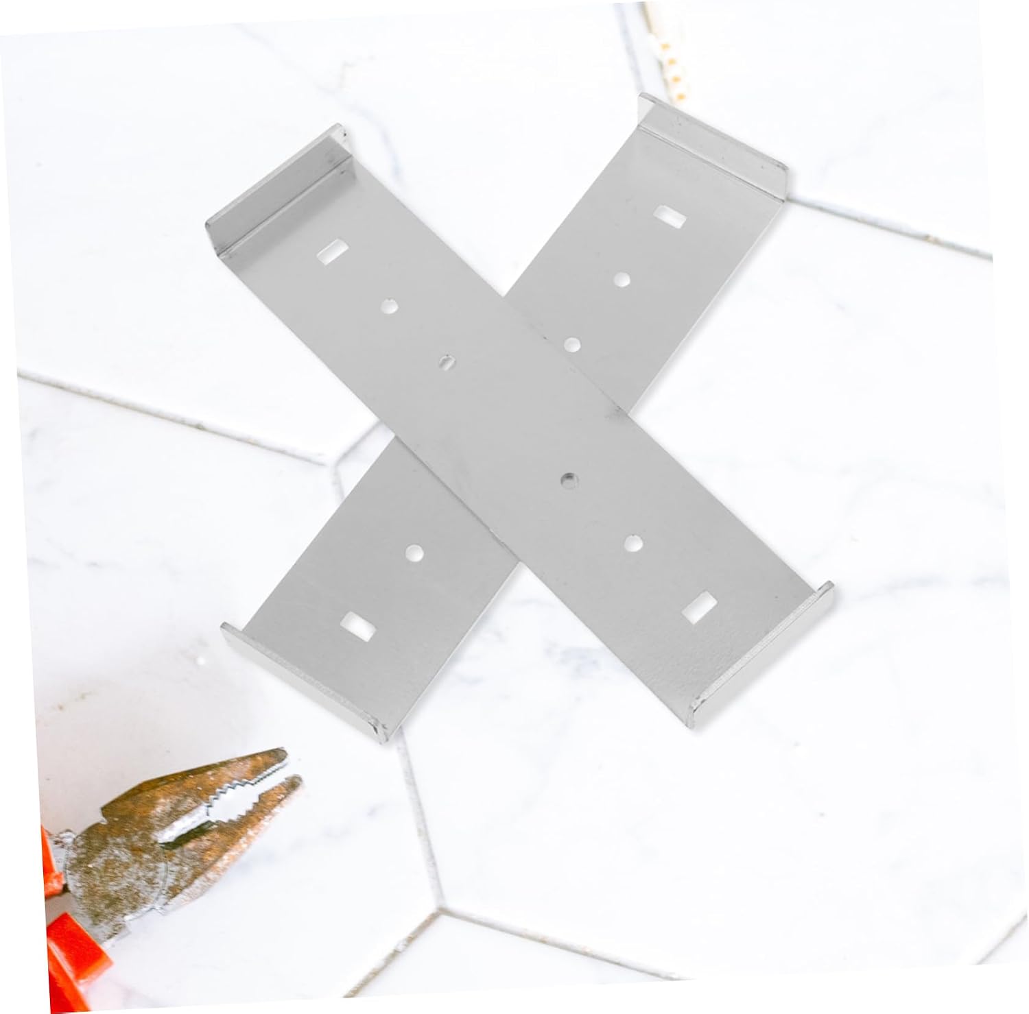 2pcs Mailbox Mounting Bracket for Compatible Wide Base Mailboxes Easy Installation Posts Compact Design for Clean Look
