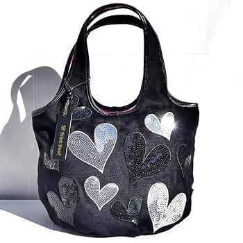 Think Bee! 刺繍入りハンドバッグ 黒 リボンカーニバル バッグ（2ウェイタイプ） / Think Bee! 『公式