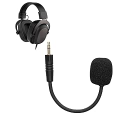 kwmobile Microphone Compatible with Havit H2002D - Replacement Mic for Gaming Headphones - Black