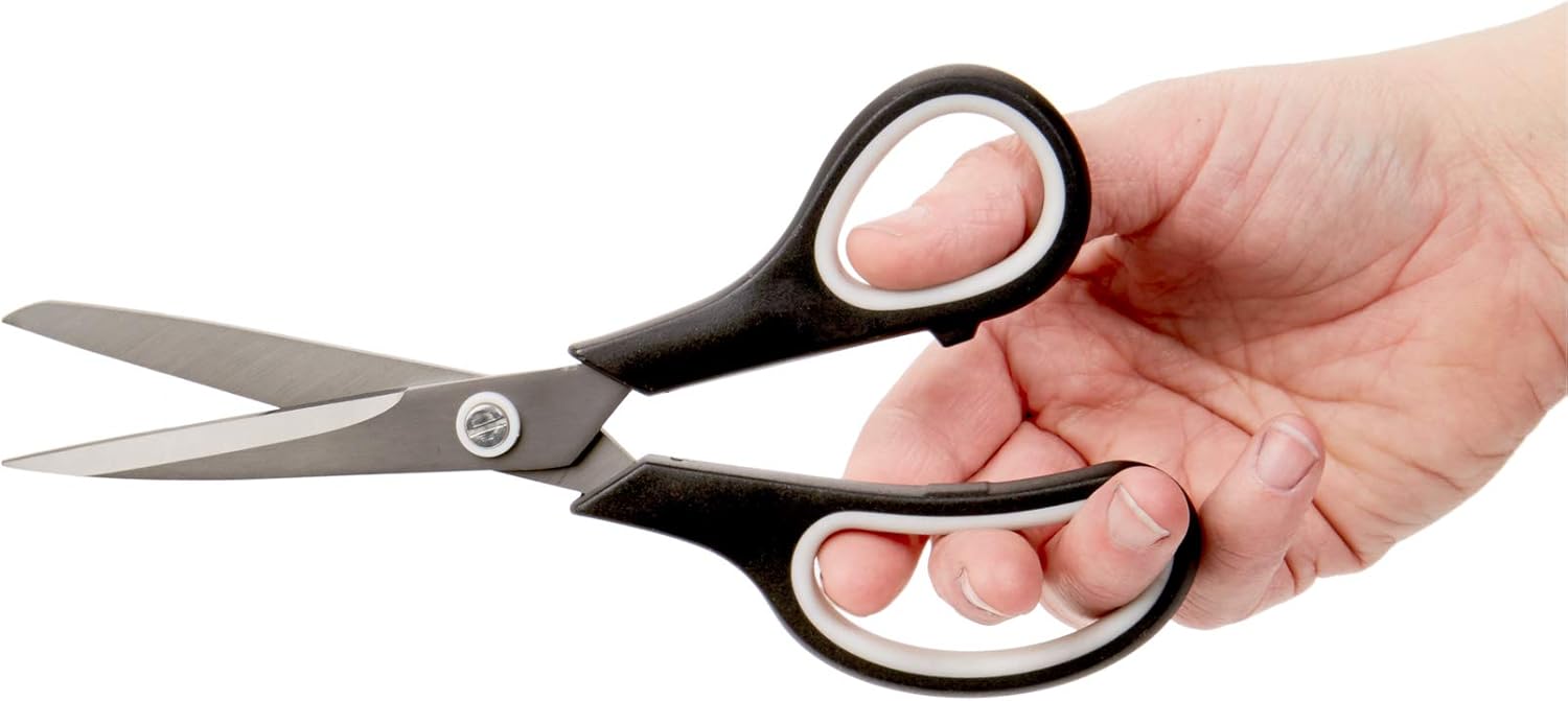 Blue Summit Supplies Titanium Multi-Purpose Scissors, 8 Inch Sharp Nonstick, Comfort Grip, Home, Office, Craft Use, Black, 12 Pack