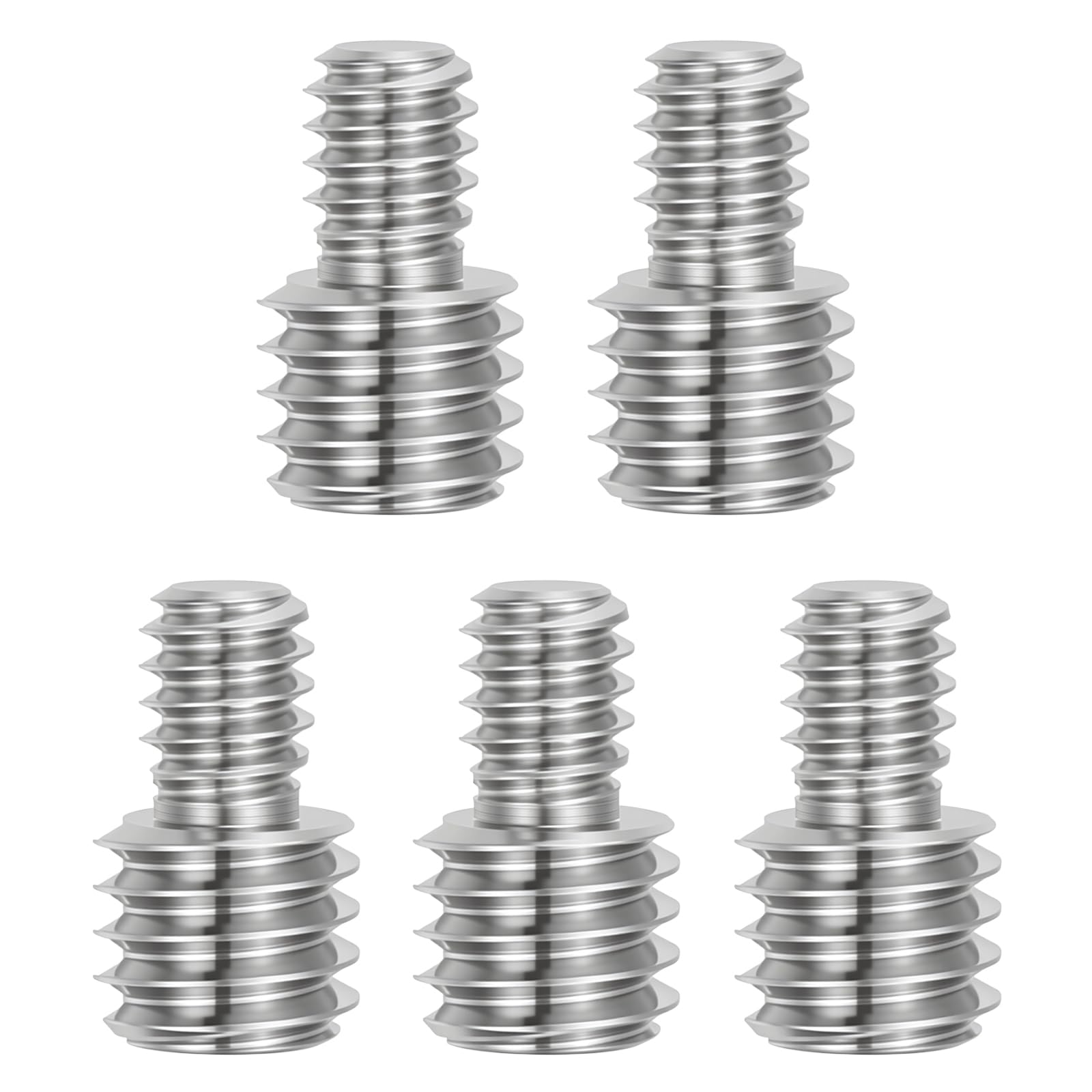 PATIKIL 1/4"-20 to 3/8"-16UNC Double End Threaded Stud Screw Bolt