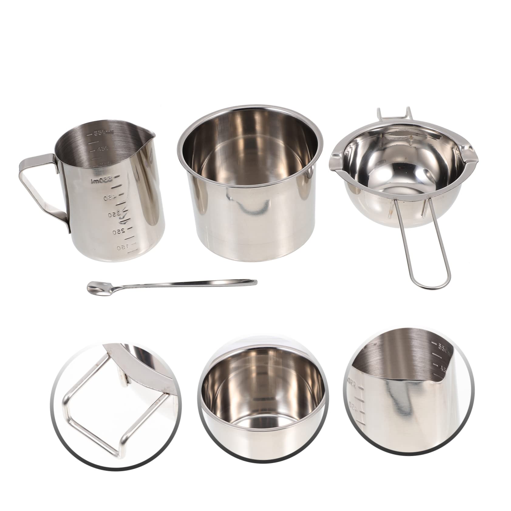 SEWACC Kit para Hacer Velas Acero Inoxidable Fácil de Usar y Limpiar, Material Creativo Detalles Delicados, Accesorio Completo para Fabricar Velas en Casa