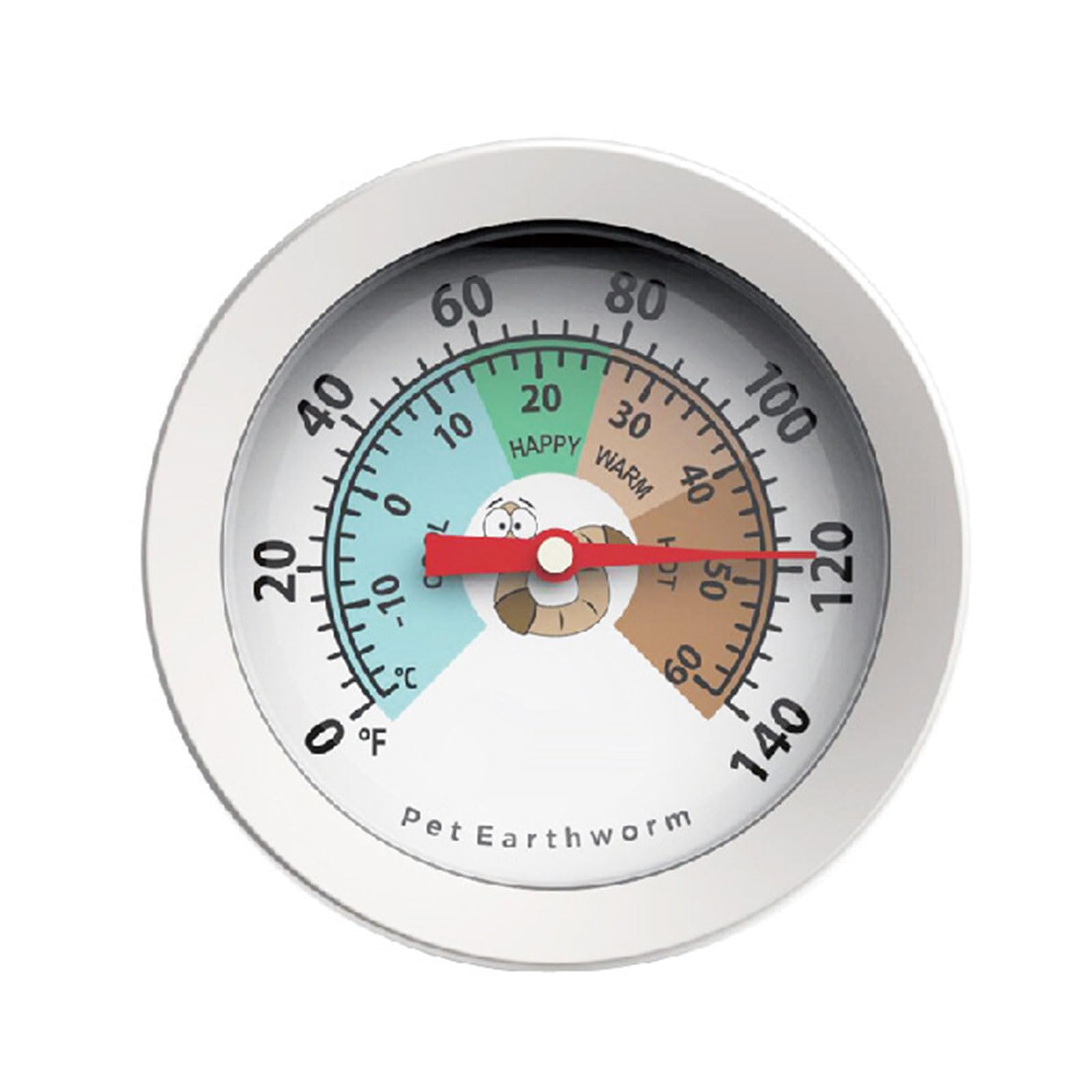 Hsyzygian Earthworm Waterproof Soil Testing Thermometer, Long Compost Soil Garden Backyard 10~76°C 40°F~180°F Compost