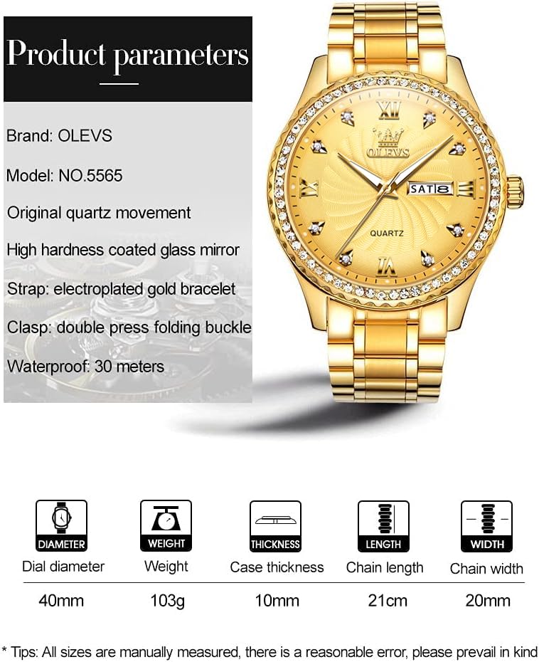 Image of OLEVS Men Leather Watches Black Ultra Thin 6.5mm Minimalist Dress Fashion Simple Casual Waterproof Date Watch for Men